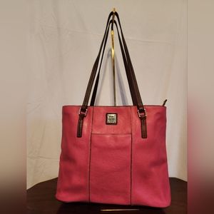 Vintage Dooney & Bourke pink pebbled leather
